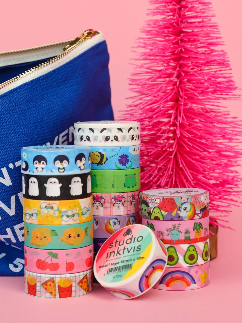 Washi Tape Cerises – Ruban Adhésif Kawaii Scrapbooking & Bullet Journal