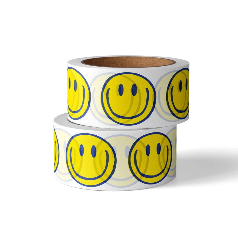 Washi Tape Smiley Bonne Journée – Ruban Adhésif Kawaii & Bullet Journal