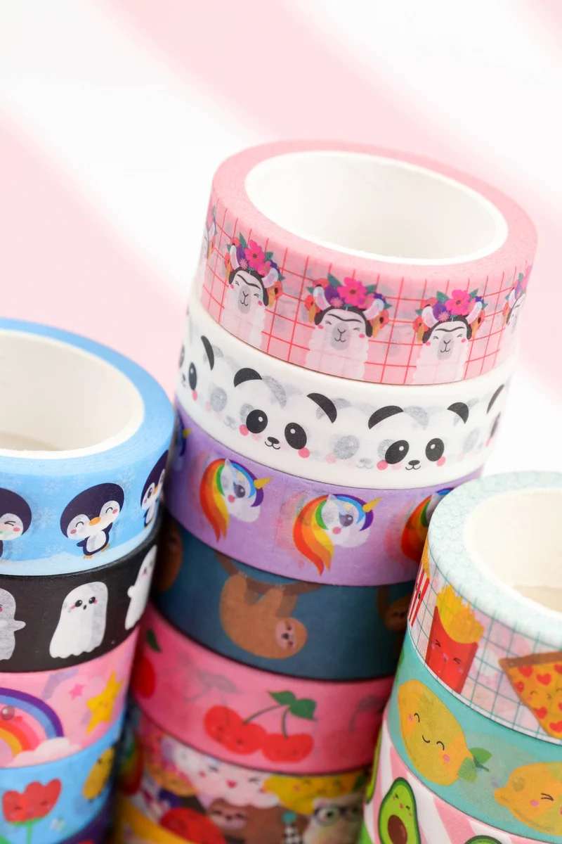 Washi Tape Citron – Ruban Adhésif Décoratif Kawaii & Bullet Journal