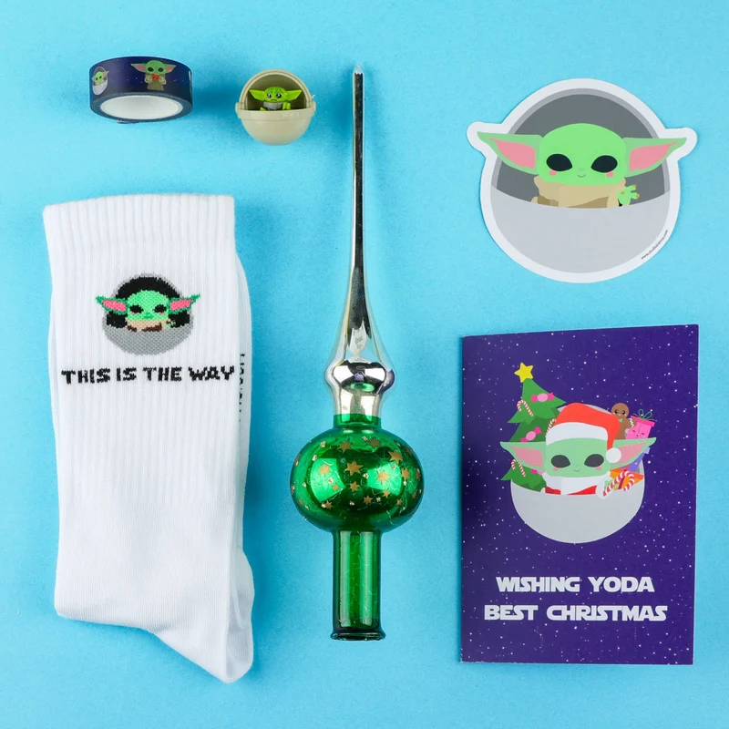 Sticker Baby Yoda Grogu Star Wars – Autocollant Kawaii Mandalorian