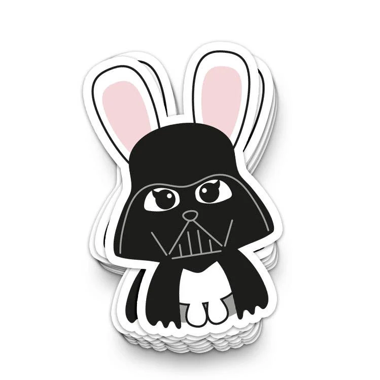 Sticker Star Wars Darth Bunny – Sticker Kawaii Dark Vador Lapin