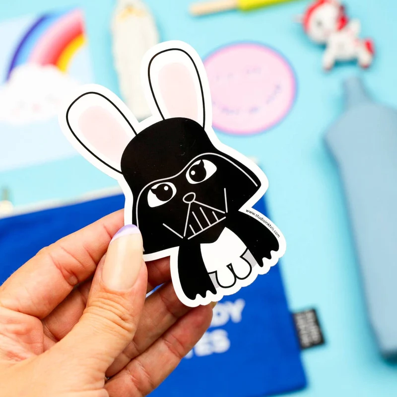 Sticker Star Wars Darth Bunny – Sticker Kawaii Dark Vador Lapin