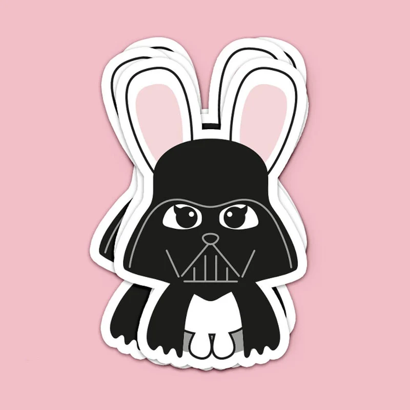 Sticker Star Wars Darth Bunny – Sticker Kawaii Dark Vador Lapin