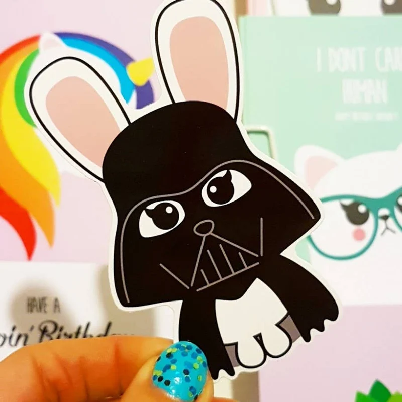Sticker Star Wars Darth Bunny – Sticker Kawaii Dark Vador Lapin
