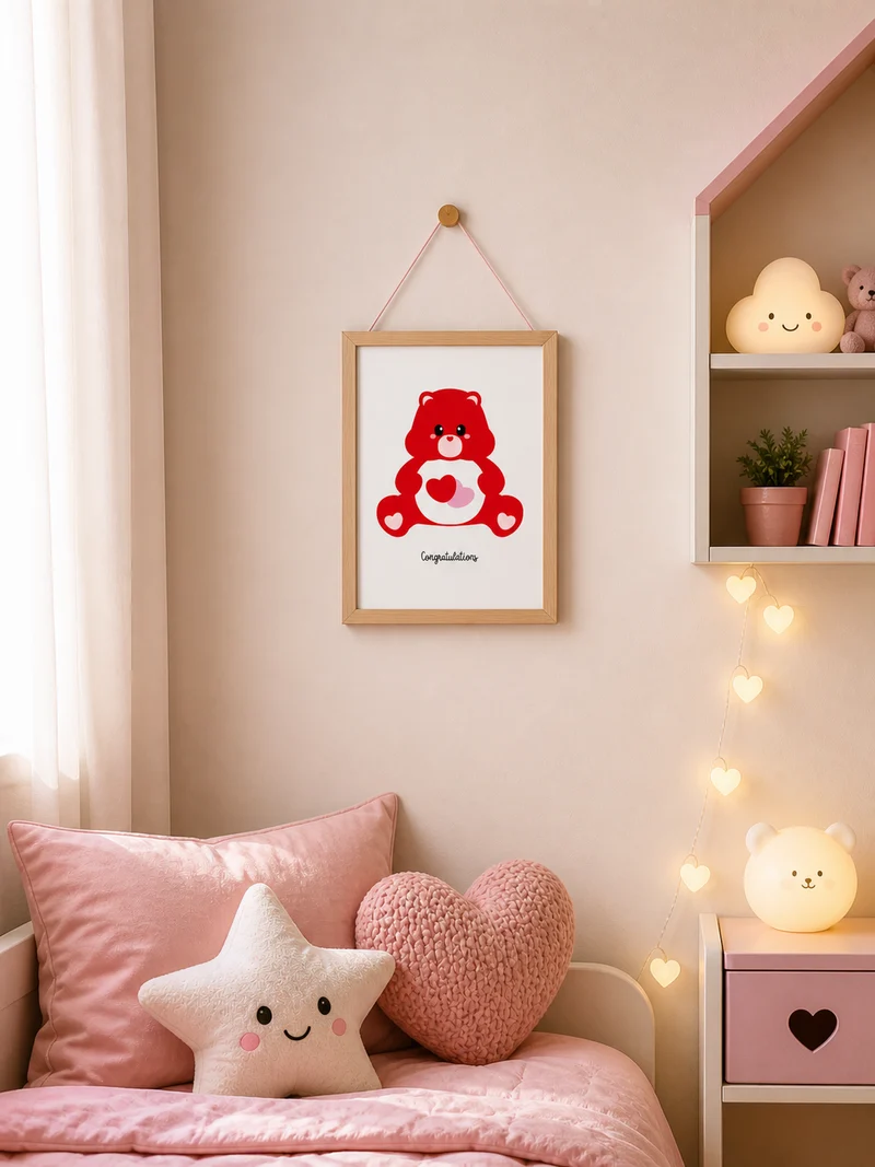 Carte postale Care Bears Amour & Félicitations – Bisounours Love A6