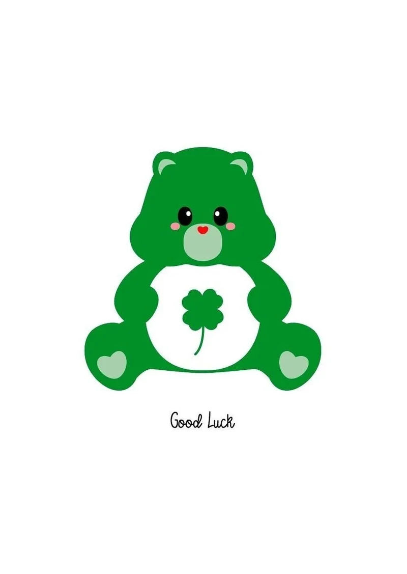 Carte postale Care Bears Bonne Chance – Bisounours Good Luck A6