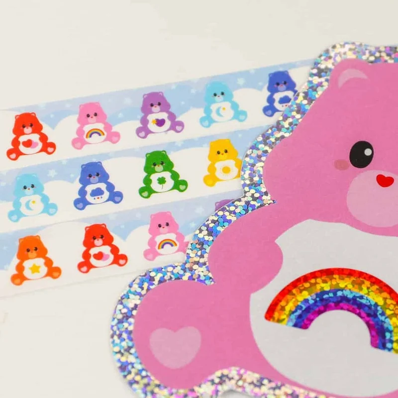 Washi Tape Care Bears – Ruban adhésif coloré Studio Inktvis Bullet Journal