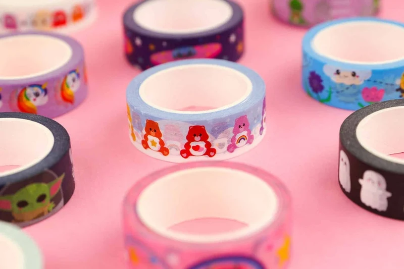 Washi Tape Care Bears – Ruban adhésif coloré Studio Inktvis Bullet Journal