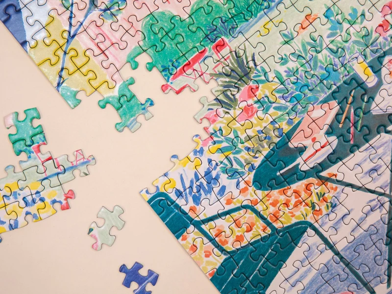 Puzzle 1000 pièces Les fleurs comme un voyage – La Petite Épicerie