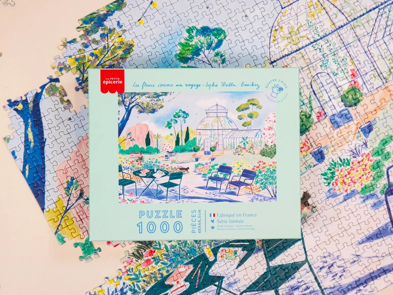 Puzzle 1000 pièces Les fleurs comme un voyage – La Petite Épicerie