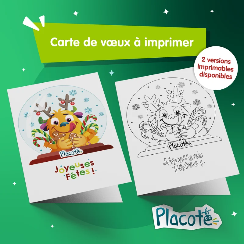 Carte de vœux des Fêtes - Noël 2022
