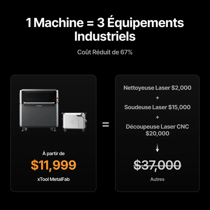 xTool MetalFab Machine de Soudage laser / Découpe CNC