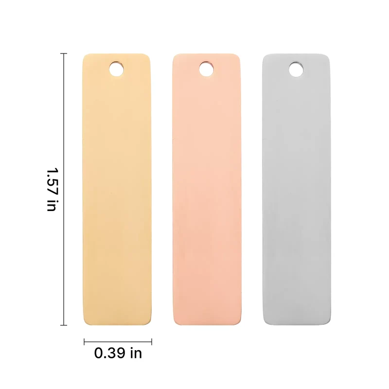 Pendentif barre en acier inoxydable (30 pièces)
