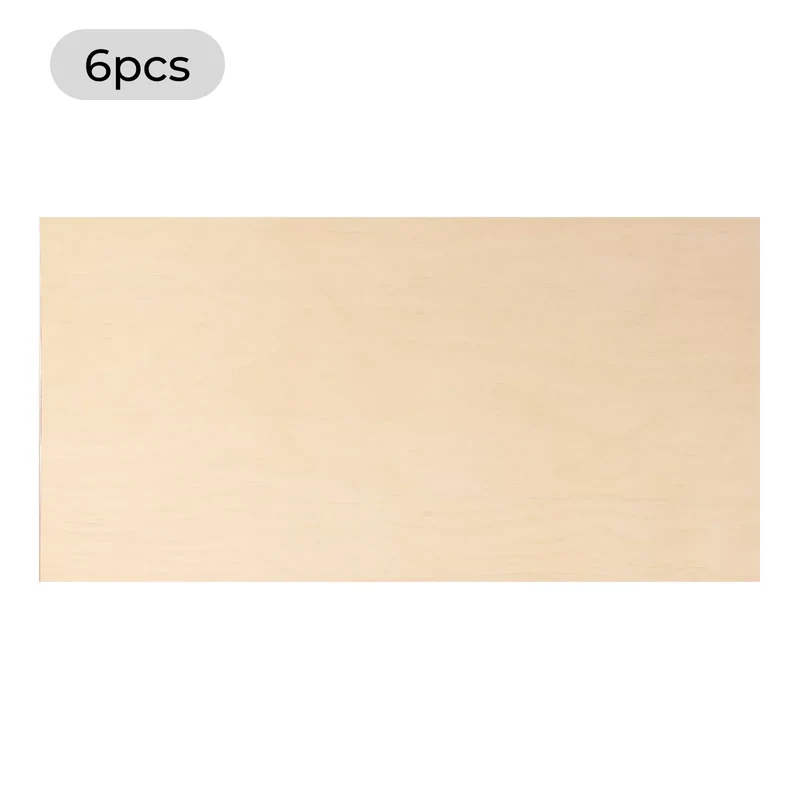 Feuilles de contreplaqué en bouleau 3 mm x 30cm x 60cm (6 pièces)