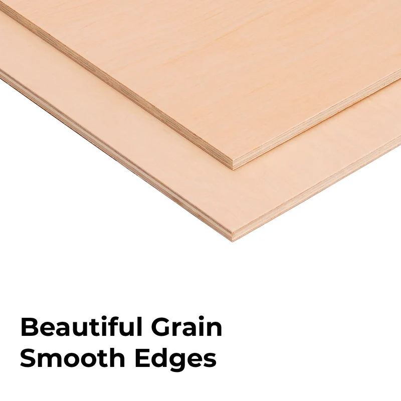 Feuilles de contreplaqué en bouleau 3 mm x 30cm x 60cm (6 pièces)