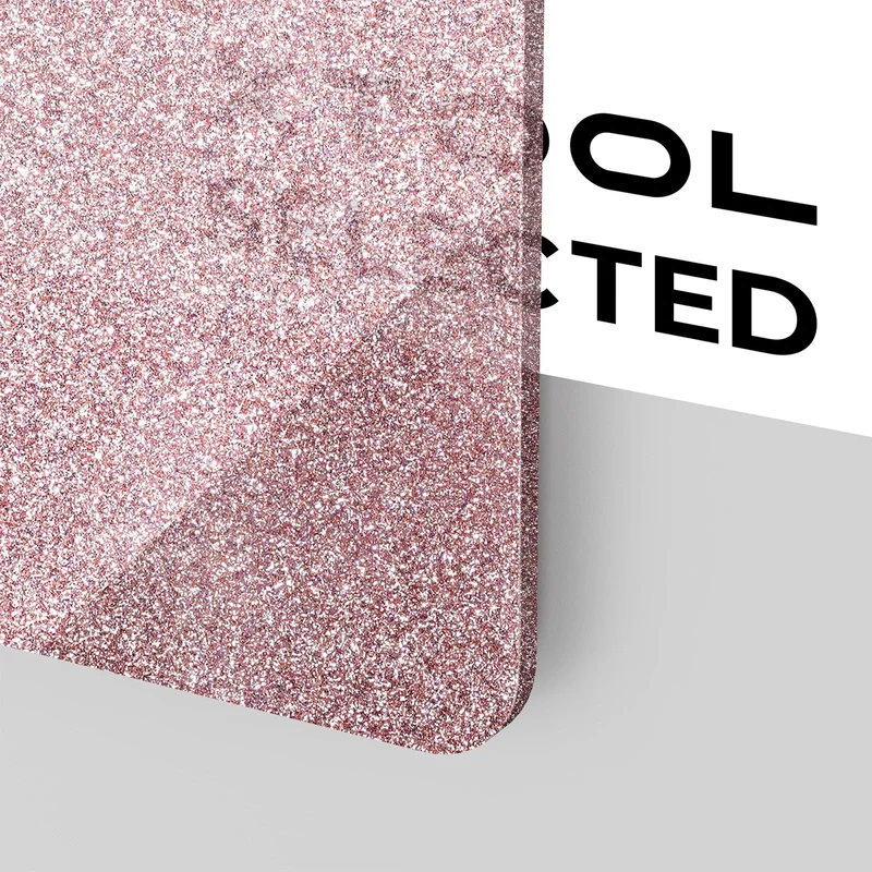 Plaque Acrylique Pailletée Rose Gold (3 mm) – Opaque & Brillant (Lot de 3)