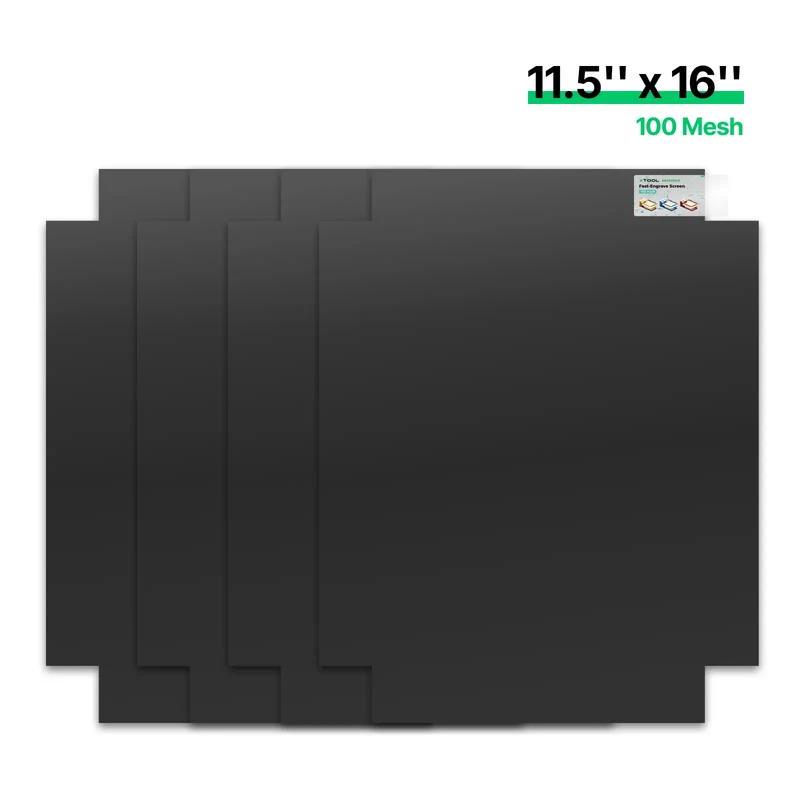 Écran Polyester à Gravure Rapide 100 mailles (4 pièces) 29 cm x 40 cm