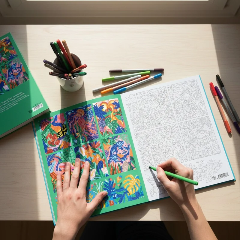 Coloriages mystères Tropiques – Livre de coloriage créatif Edition Marabout