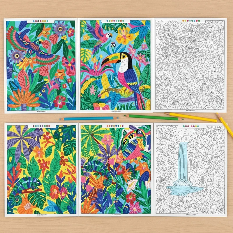 Coloriages mystères Tropiques – Livre de coloriage créatif Edition Marabout
