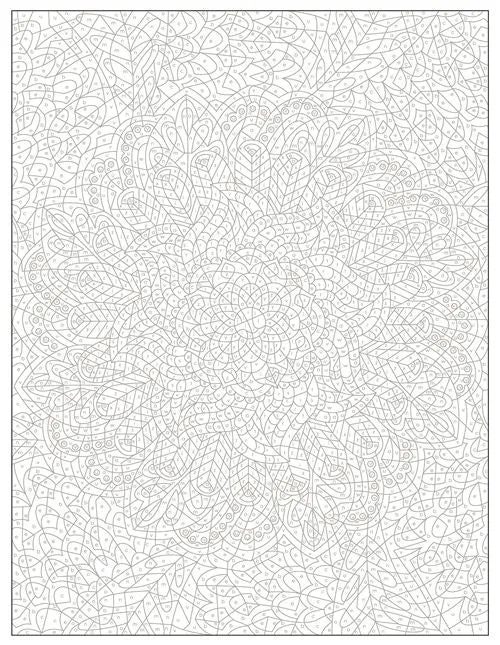 Coloriages mystères Mandalas végétaux – Livre de coloriage relaxant Edition Marabout