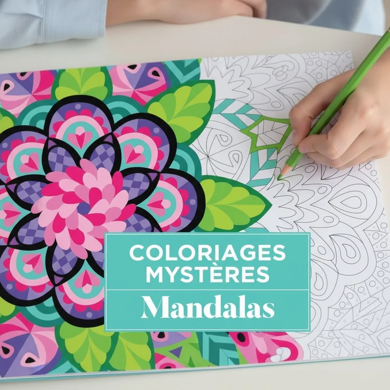 Coloriages mystères Mandalas végétaux – Livre de coloriage relaxant Edition Marabout