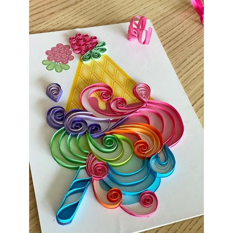 Coffret Quilling Sweet Treats BOX CANDIY® – Kit Créatif Papier Gourmand Enfant dès 6 ans