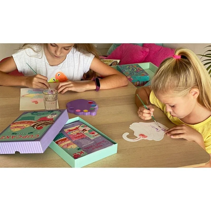 Coffret Aquarelle Sweet Treats BOX CANDIY® – Kit Créatif Gourmand Enfant dès 6 ans