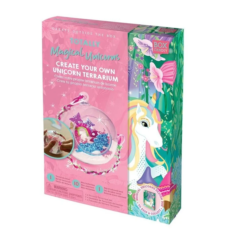 Kit terrarium licorne enfant BOX CANDIY® – Loisirs créatifs forêt magique