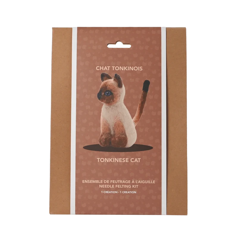 Kit de feutrage à l'aiguille - Chat Tonkinois (ML)