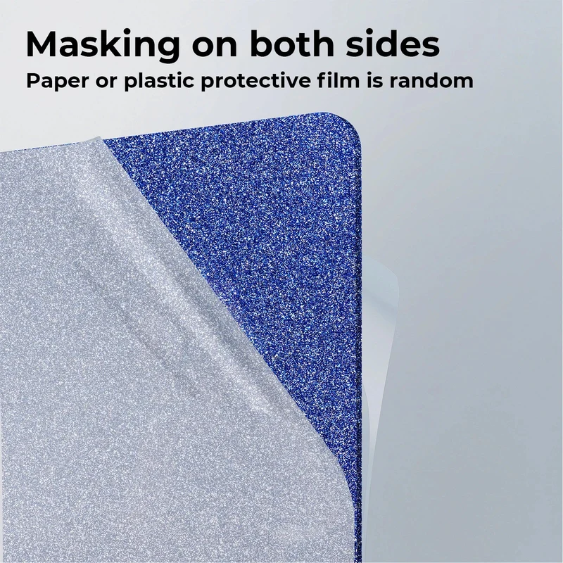 Plaque acrylique opaque brillante bleue scintillante 1/8 (3 pcs)