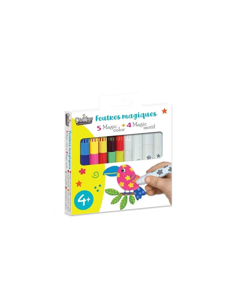 Feutres magiques motifs Créalign’ – Coffret créatif enfants