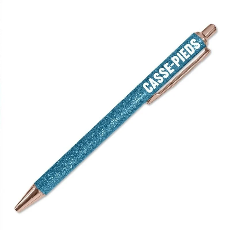 Stylo pailleté Casse-Pieds – Stylo fun cadeau humour