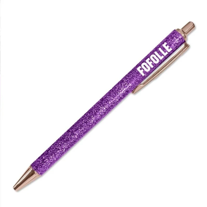 Stylo pailleté Fofolle – Stylo brillant cadeau fun femme
