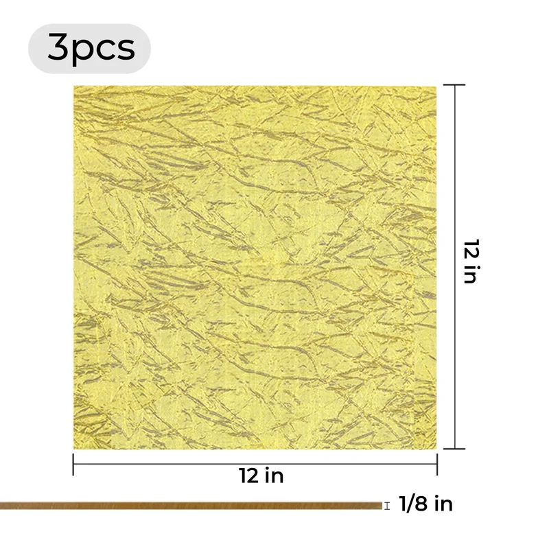 Feuille acrylique maillage métallique doré 3mm (3 pièces)