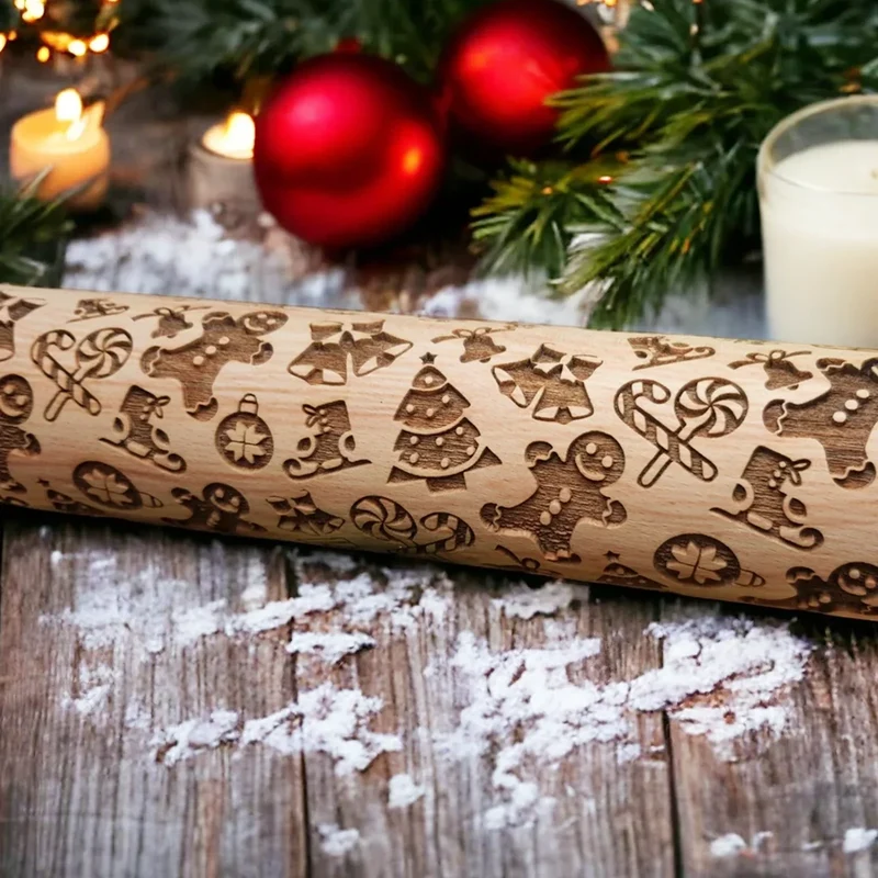 Rouleau à pâtisserie en bois (1 pièce)