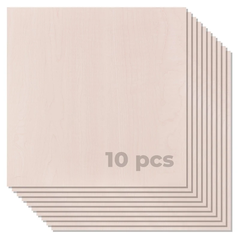 Panneau MDF imitation érable 3 mm (10 pièces)