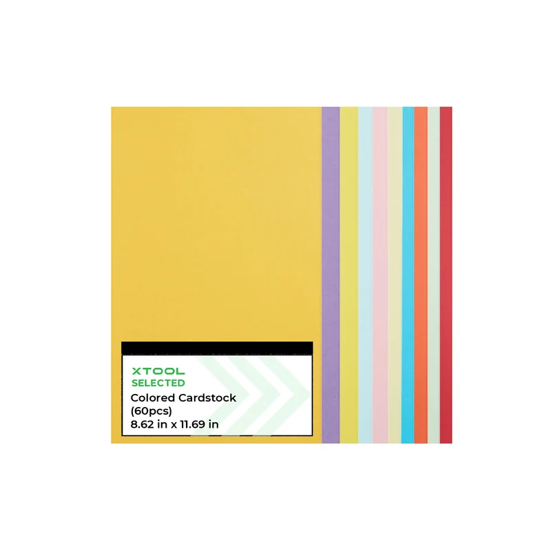Papier cartonné coloré (60 pièces)
