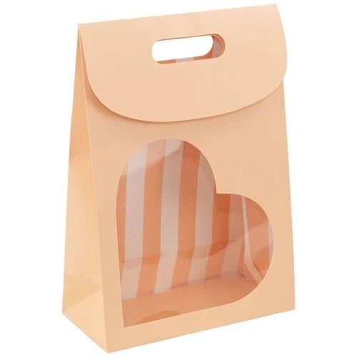 Pochette cadeau carton avec fenêtre – Emballage cadeau | Joy Cadeaux 19 x 9 x 27 cm