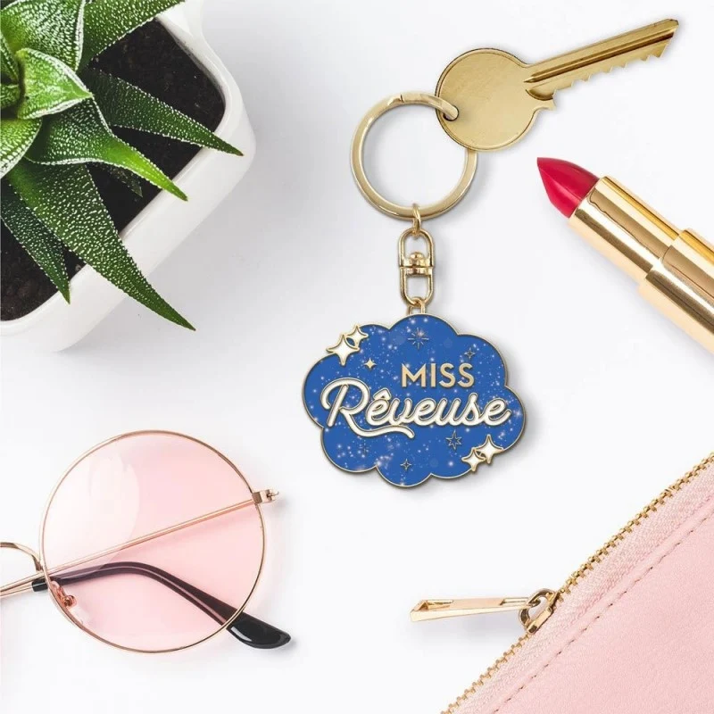 Porte-Clés Paillettes Miss Rêveuse – Accessoire Femme Brillant