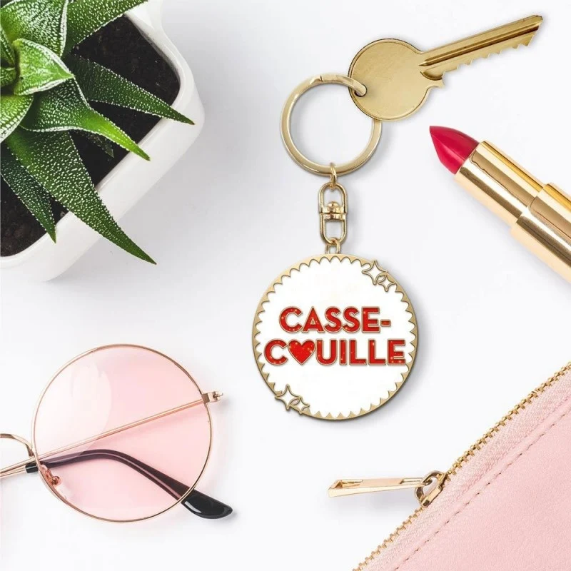Porte-Clés Paillettes Casse-Couille – Cadeau Femme Fun & Original