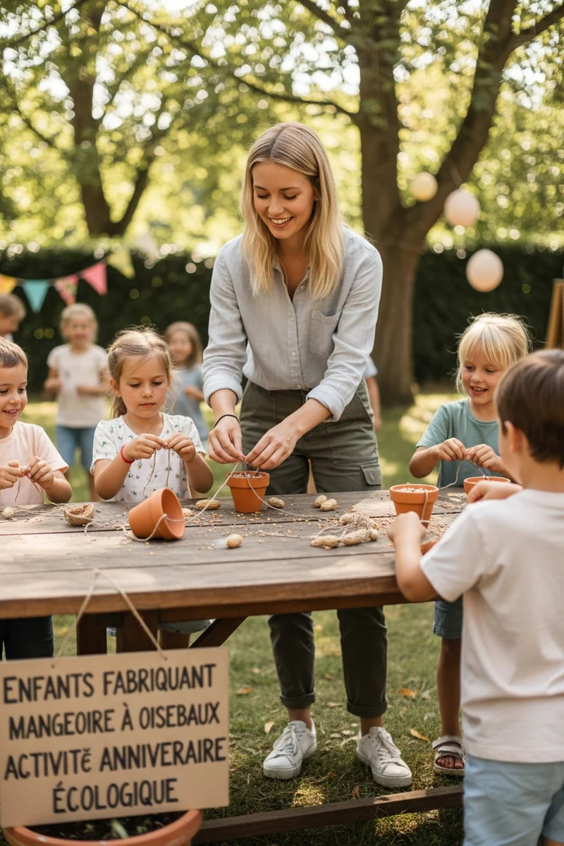 Kit Créatif Mangeoire à Oiseaux – Activité Anniversaire Nature pour 10 Enfants
