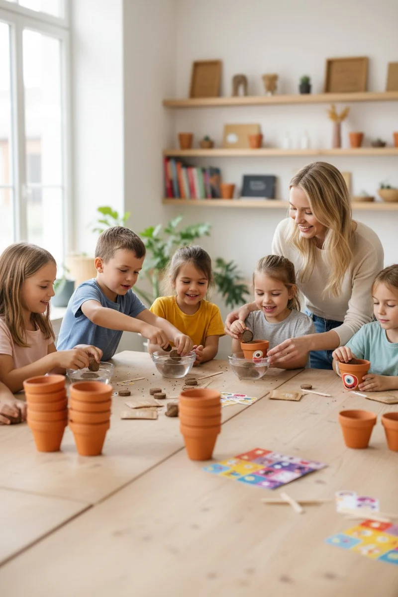 Coffret Anniversaire – 8 Petits Pots Monstres à Faire Pousser | Atelier Jardinage Enfant