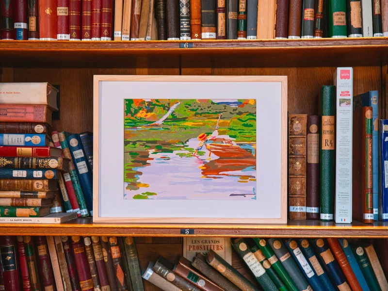 Peinture au Numéro Curt Herrmann – Mädchen im Kahn