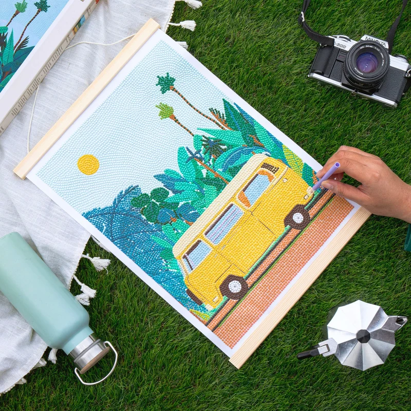 Coffret Petit Diamond – Diamond Painting Van Life 30x40 cm