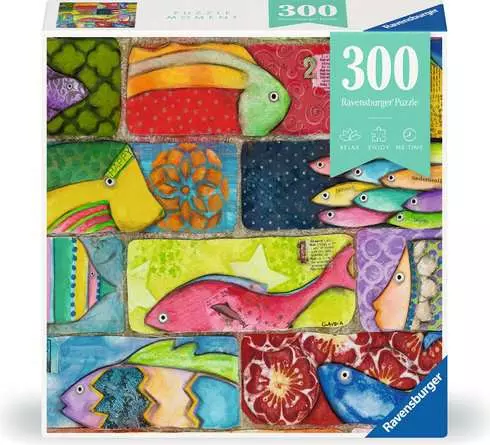 Puzzle Moments: Splashy Fish Tiles (300 pcs)