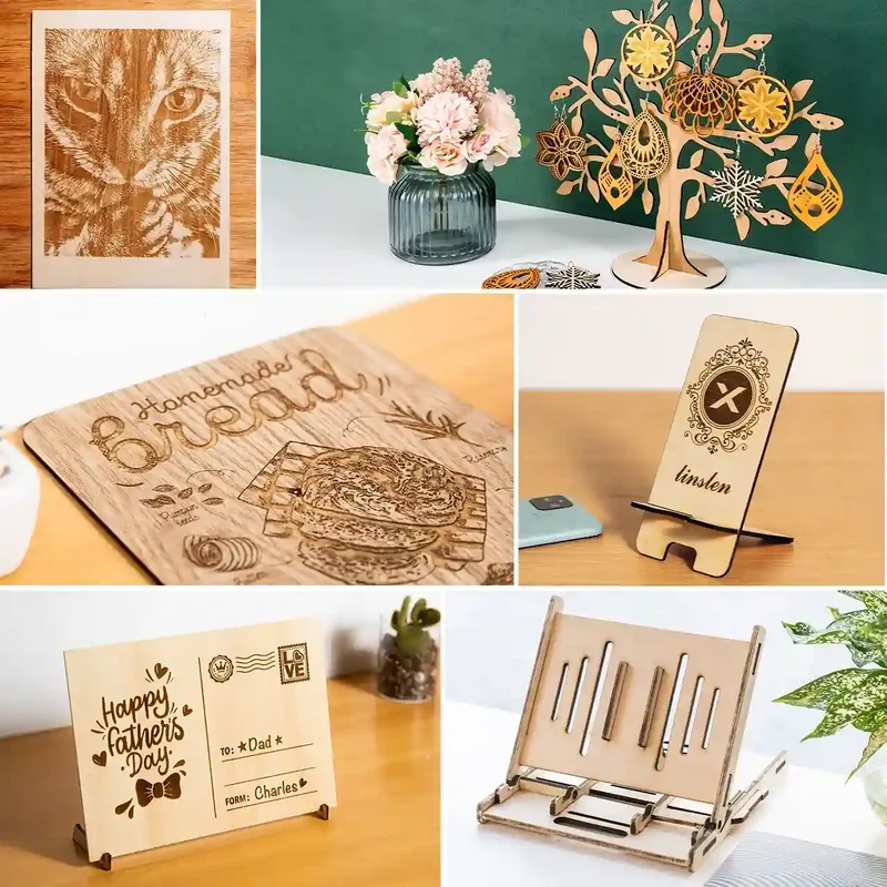 Plaques de Contreplaqué en Bois de Cerisier 3mm (6pcs)
