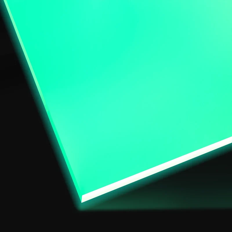 Feuille acrylique vert turquoise phosphorescent 3 mm (3 pièces)