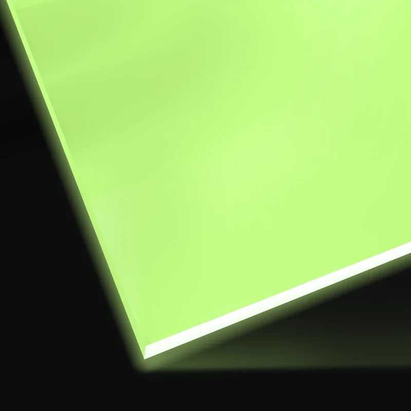 Feuille acrylique jaune pâle phosphorescent 3 mm (3 pièces)