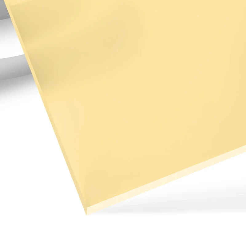 Feuille acrylique jaune pâle phosphorescent 3 mm (3 pièces)