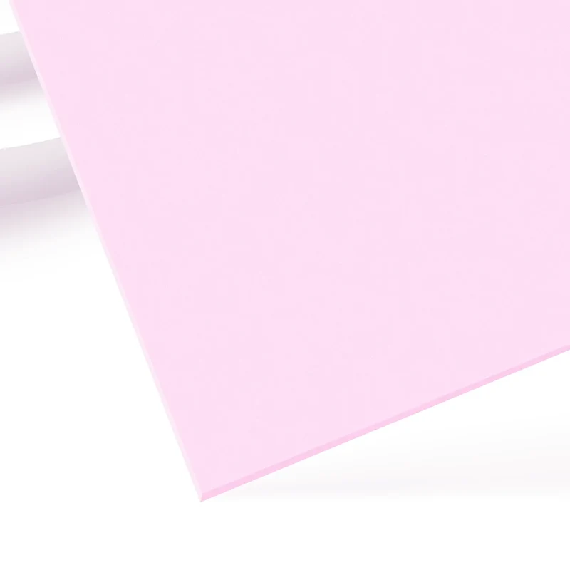Feuille acrylique rose givré 3 mm (3 pièces)